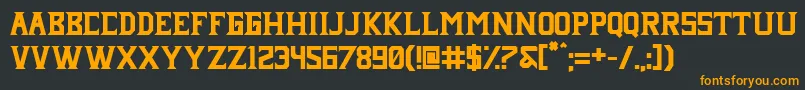 Janji neue Font – Orange Fonts on Black Background