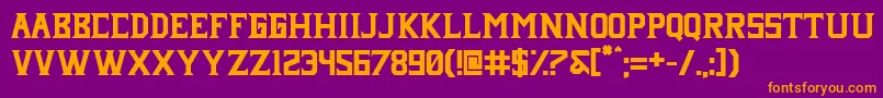 Janji neue Font – Orange Fonts on Purple Background