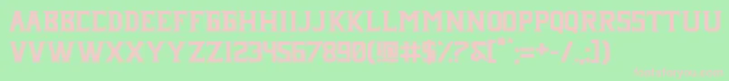Janji neue Font – Pink Fonts on Green Background
