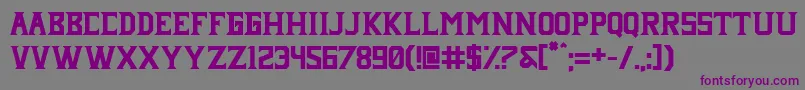 Janji neue Font – Purple Fonts on Gray Background