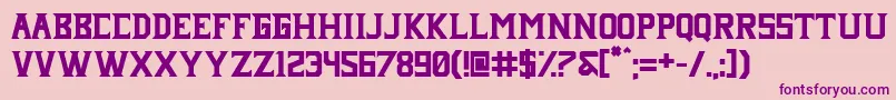 Janji neue Font – Purple Fonts on Pink Background