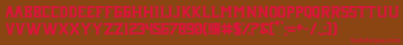 Janji neue Font – Red Fonts on Brown Background
