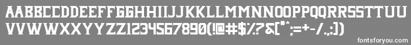 Janji neue Font – White Fonts on Gray Background
