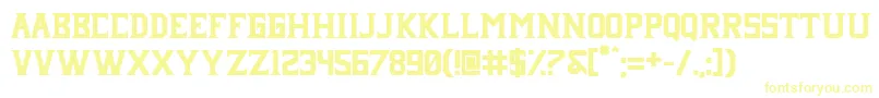 Janji neue Font – Yellow Fonts on White Background