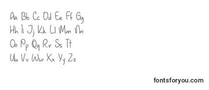 フォントJanuary Handwriting  