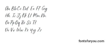 フォントJanuary handwritten