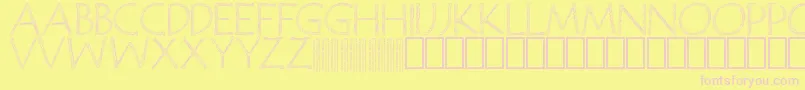 JanzenPersonalUse Font – Pink Fonts on Yellow Background