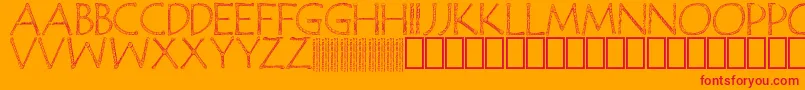 JanzenPersonalUse Font – Red Fonts on Orange Background