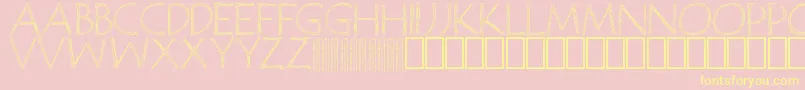 JanzenPersonalUse Font – Yellow Fonts on Pink Background