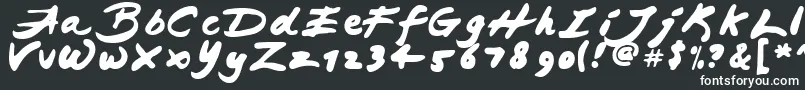 JAPAB    Font – White Fonts on Black Background