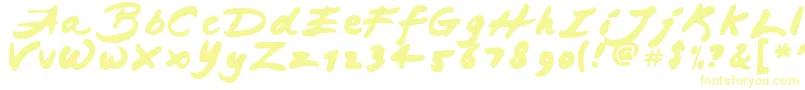 Шрифт JAPAB    – жёлтые шрифты