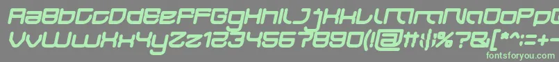 fuente JAPAN Bold Italic – Fuentes Verdes Sobre Fondo Gris
