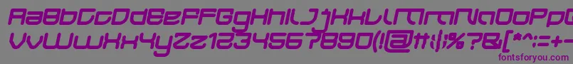fuente JAPAN Bold Italic – Fuentes Moradas Sobre Fondo Gris