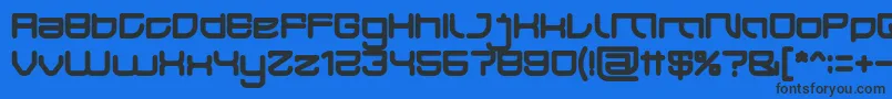 JAPAN Bold Font – Black Fonts on Blue Background