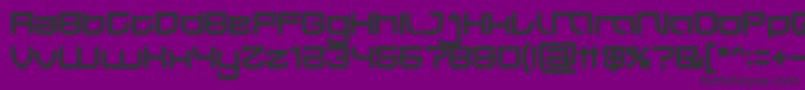 フォントJAPAN Bold – 紫の背景に黒い文字