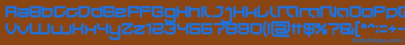 JAPAN Bold Font – Blue Fonts on Brown Background