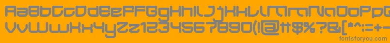 JAPAN Bold Font – Gray Fonts on Orange Background