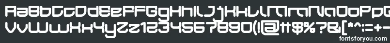 Шрифт JAPAN Bold – белые шрифты на чёрном фоне