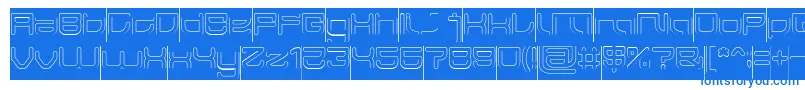JAPAN Hollow Inverse Font – Blue Fonts