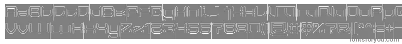 JAPAN Hollow Inverse Font – Gray Fonts