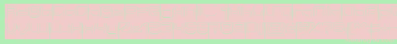 JAPAN Hollow Inverse Font – Pink Fonts on Green Background