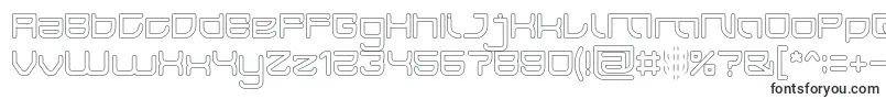 Шрифт JAPAN Hollow – большие шрифты