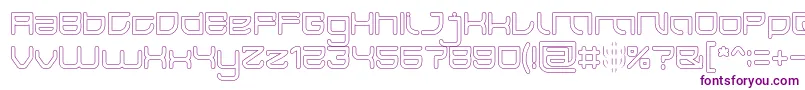 JAPAN Hollow Font – Purple Fonts on White Background