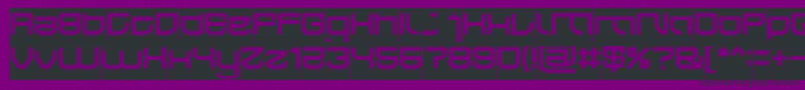 Шрифт JAPAN Inverse – чёрные шрифты на фиолетовом фоне