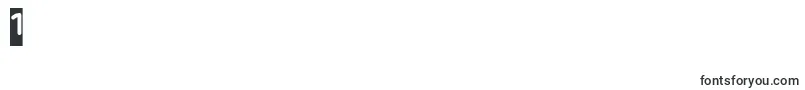 フォントJAPAN Inverse – フォント数字1