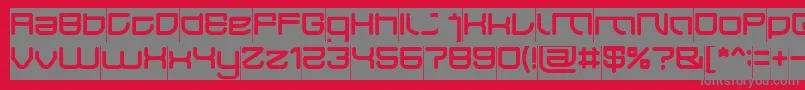JAPAN Inverse Font – Gray Fonts on Red Background