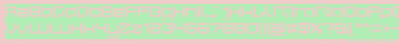 JAPAN Inverse Font – Green Fonts on Pink Background
