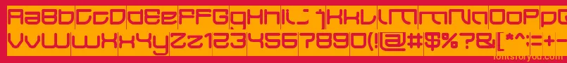 JAPAN Inverse Font – Orange Fonts on Red Background
