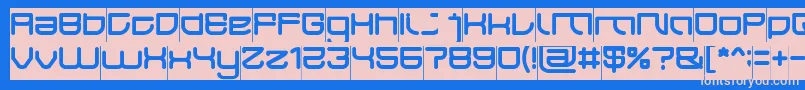 JAPAN Inverse Font – Pink Fonts on Blue Background