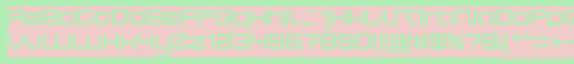 JAPAN Inverse Font – Pink Fonts on Green Background