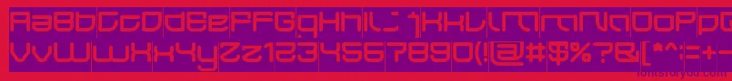 JAPAN Inverse Font – Purple Fonts on Red Background