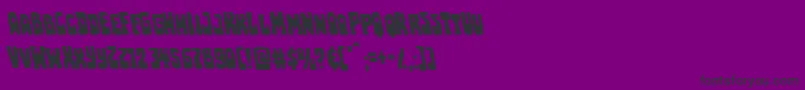 フォントPocketmonsterleft – 紫の背景に黒い文字
