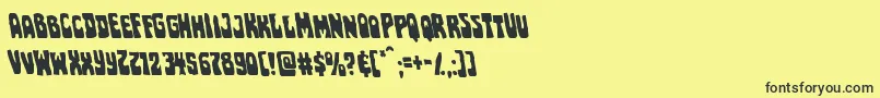 Pocketmonsterleft Font – Black Fonts on Yellow Background