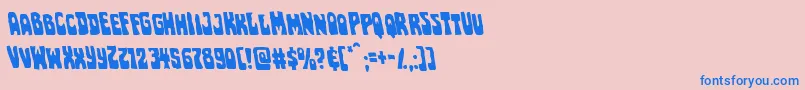 fuente Pocketmonsterleft – Fuentes Azules Sobre Fondo Rosa