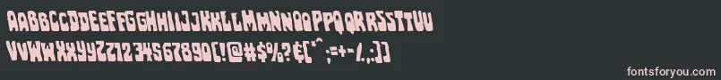 Pocketmonsterleft Font – Pink Fonts on Black Background