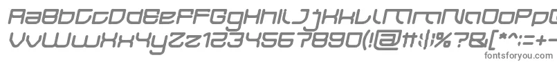 Czcionka JAPAN Italic – szare czcionki