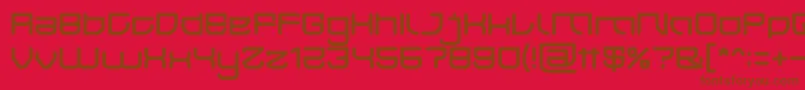 フォントJAPAN Light – 赤い背景に茶色の文字