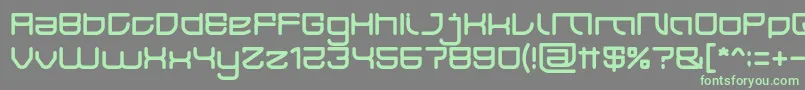JAPAN Light Font – Green Fonts on Gray Background