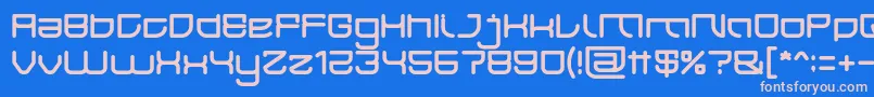 JAPAN Light Font – Pink Fonts on Blue Background