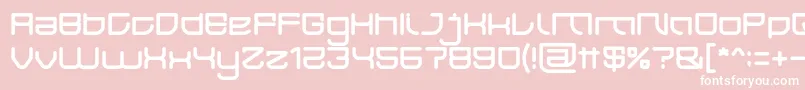 JAPAN Light-fontti – valkoiset fontit vaaleanpunaisella taustalla