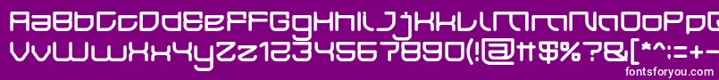 Шрифт JAPAN Light – белые шрифты на фиолетовом фоне