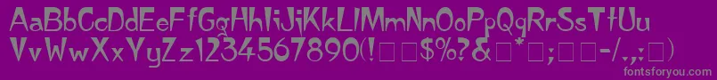 Japan Font – Gray Fonts on Purple Background