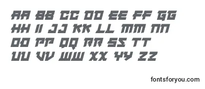 Обзор шрифта Japanese Robot Italic