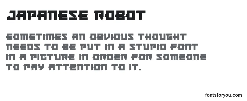 Шрифт Japanese Robot (130697)