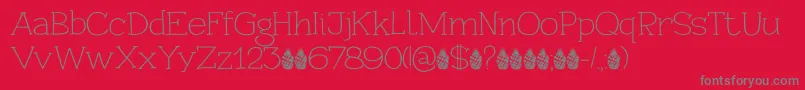 PineappleDaydreamDemo Font – Gray Fonts on Red Background