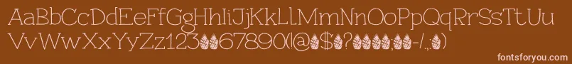 PineappleDaydreamDemo Font – Pink Fonts on Brown Background